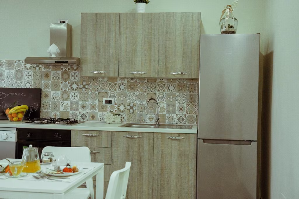 La cucina con angolo cottura a disposizione degli ospiti